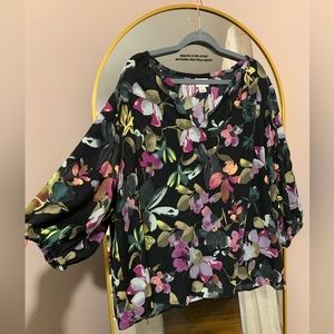 Ava Viv Floral Blouse